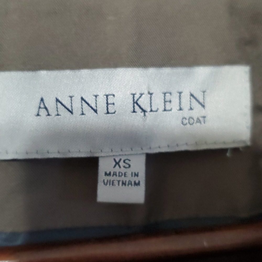 Ann Klein Single Breasted Long Coat W/Belt Sz XS - Picture 2 of 12